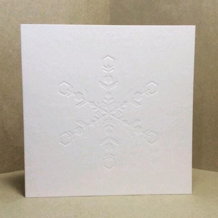 Julkort Christmas card Snöflinga Snowflake