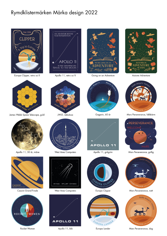 Re-imagined Space Mission Patch Stickers – Marka Design